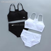 ⊙ Girls Underwear Bra Teenage Training Kids Sports Panties Brief Topic Tube White Sets