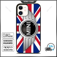 Union Jack Blue Mini Coper Phone Case for iPhone 14 Pro Max / iPhone 13 Pro Max / iPhone 12 Pro Max / XS Max / Samsung Galaxy Note 10 Plus / S22 Ultra / S21 Plus Anti-fall Protective Case Cover