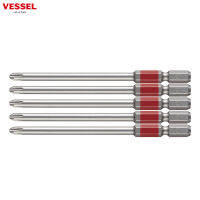 VESSEL ดอกไขควงหัวแฉก จำนวน 5 ชิ้น/แพ็ก รุ่น GOSAI No.GS5P2100D(Ph No.2 x 100 5PC Set)