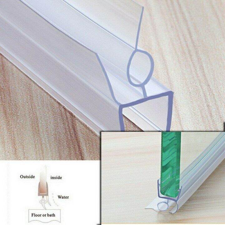 Shower Screen Seal Strip PVC Door Bath Shower Seal Strips for 6mm Glass