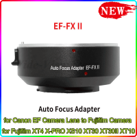 EF-FX รถอะแดปเตอร์แปลงเลนส์อัตโนมัติเลนส์สำหรับแคนนอน EF เลนส์กล้องถ่ายรูปต่อกล้องฟิล์มฟูจิสำหรับ XT4 Fujifilm XS10 X-PRO XT10 XT30II XT30