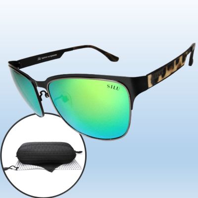 แว่นยิงปลา แว่นตกปลาแท้ แว่นตาโพลาไรซ์ แว่นตาใส่ยิงปลา ป้องกัน UV400 ตัดแสงสะท้อน เลนส์เคลือบปรอท มีให้เลือก 2 สี รุ่น L075