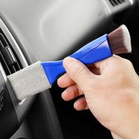 【CW】 Car Interior Air Conditioner Outlet Cleaning Tool Dust Brush 2 In 1 Car Accessories Brush Washer Auto