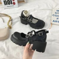 Small leather shoes lolita female thick-soled Mary black single wild soft sister cute jk uniform