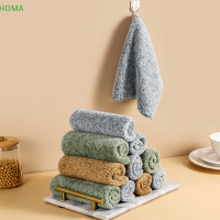 ?【Lowest price】HOMA Bamboo Charcoal Fiber ทำความสะอาดผ้าดูดซับน้ำซักผ้าผ้าขนหนูครัว