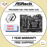 ใช้ ASRock FM2A88M-HD + เมนบอร์ดเดสก์ท็อปมือสองของแท้ FM2ซ็อกเก็ต A88X + DDR3 FM2ขนาด32กรัม SATA3เมนบอร์ด USB3.0