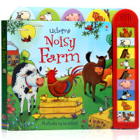 Usborne noisy farm phonation book original English picture book noisy music book childrens Enlightenment cardboard picture book parent-child interaction