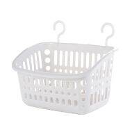 Bathroom Kitchen Hollow Wall Hanging Storage Basket Hook Hanger Storage