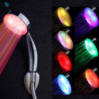 หัวห้องอาบน้ำละอองLED เปลี่ยนแสง7สีกรองอัตโนมัติสำหรับผิวซ่อมแซมแบบแห้งและผมร่วง