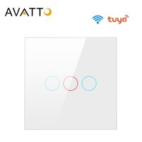 【YD】 Tuya WiFi With / No Wire App interruptor 1/2/3 Gang work for AlexaGoogle