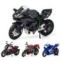 Huayi 1:12 Du Kadi Kawasaki Motorcycle Model Yamaha Alloy Car Model Car Decoration Toy Car