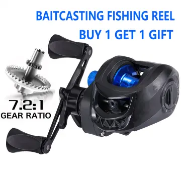 Fishing Baitcasting Reel 18+1BB 7.2:1 Gear Ratio Fishing Reel Baitcaster  Fishing Reel for Saltwater Freshwater Fishing