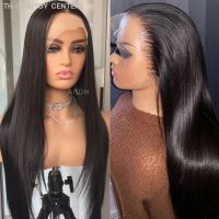 Long Natural Straight Lace Wig Black Color Synthetic Lace Front Wigs for Women Heat Resistant Fiber Wig Glueless Daily Wigs [ Hot sell ] TOY CENTER