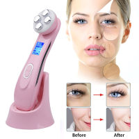 Facial EMS RF Wrinkle Removal Beauty Instrument 6โหมด LED Photon Face Lifting Tighten Skin Care Massager