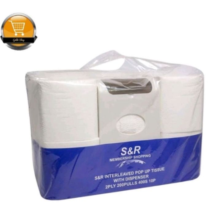 S R Interleaved Ply Pop Up Tissue With Dispenser Packs Lazada Ph