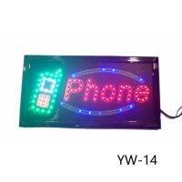 KOM โคมไฟตั้งโต๊ะ PPautosound ป้ายไฟLED รุ่น รับติดฟิล์มกันรอย/IPhone LED SIGN ข้อความ อักษร ตกแต่งหน้าร้าน โคมไฟอ่านหนังสือ  โคมไฟ LED