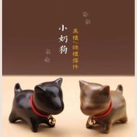 ☬ ไม้จันทน์สีเขียว Small Milk Dog ไม้แกะสลักเครื่องประดับ Ebony Ornament น่ารักสร้างสรรค์ข้อความเล่นของขวัญวันเกิดกระเป๋าจี้พวงกุญแจ