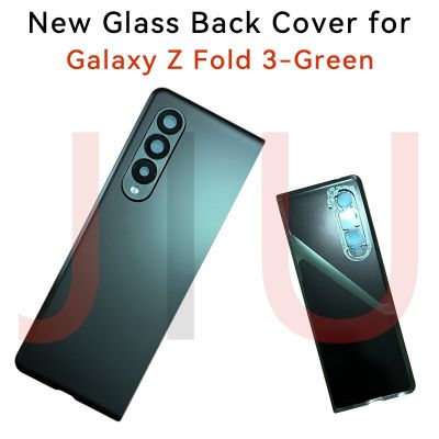 7.6 "สำหรับ Samsung Galaxy Z Fold3 5G F926B กระจกด้านหลังที่เปลี่ยนฝาครอบแบตเตอรี่ตัวเรือนด้านหลังเคส Galaxy Z พับ3 LHG3765อะไหล่