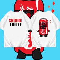 มีสีดำและสีขาว สไตล์ใหม่ SKIBIDI TOILET CAMERAMEN เสื้อยืดผ้าฝ้ายแท้  S-5XL