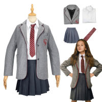 เด็ก Matilda คอสเพลย์เครื่องแต่งกายสำหรับหญิง Roald Dahl S Matilda The Musical เครื่องแต่งกายเด็ก School Uniform ฮาโลวีนเสื้อผ้า
