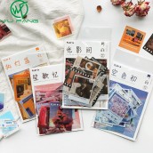Bộ 40 miếng dán bằng pvc phong cách cổ điển trang trí nhật ký sổ lưu niệm đạo cụ chụp ảnh sổ lưu niệm WU FANG - INTL