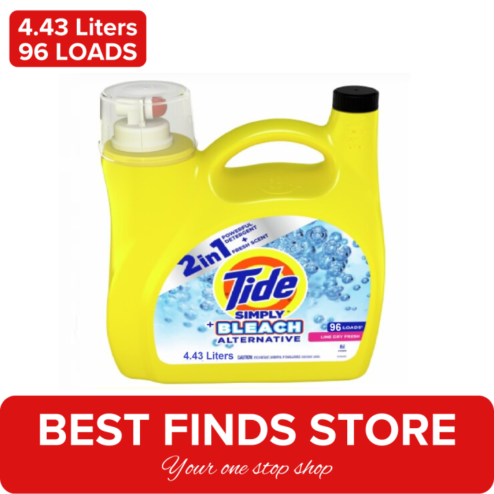 Tide Simply + Bleach Alternative Liquid Laundry Detergent, Line Dry