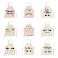 Eye lashes Printed home kitchen apron clean water-proof oil-proof Apron Kids men women Chef Cooking Aprons53-65cm