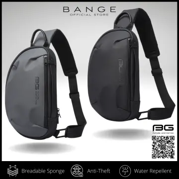 BANGE Shoulder Bag Sling Bag Anti Theft Official Store Black