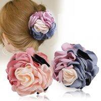 Korean Cloth Rose Blossom Hair Clip Simple and Elegant Headwear Exquisite Hair Accessories