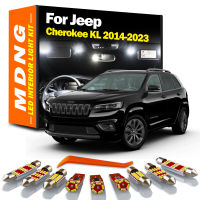 MDNG 16Pcs ภายในหลอดไฟ LED สำหรับ Jeep Cherokee KL 2014 2015 - 2017 2018 2019 2020 2021 2022แผนที่โดมอุปกรณ์เสริม