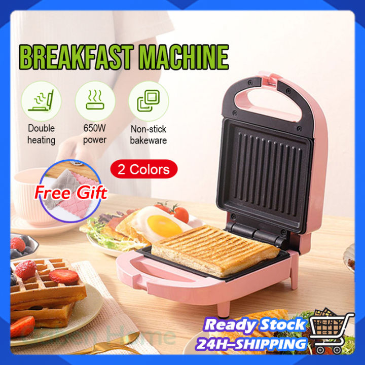Electric Sandwich Maker Waffle Toaster Baker Breakfast Machine