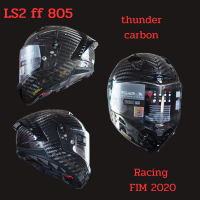 หมวกกันน็อคหุ้ม เต็มใบปิดทั้งหน้าLS2 FF805 Thunder carbon racing FIM 2020 full face helmet