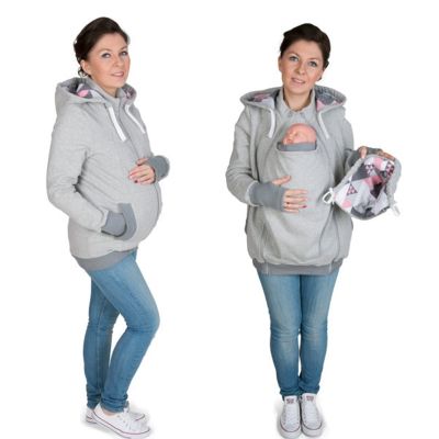 Thickened Hooded Baby Carrier Jacket Winter Hoodies Maternity Tops Outerwear Coat Pregnant Women Carry Baby Pregnancy Clothing