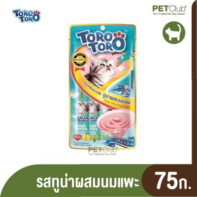 [PETClub] Torotoro - ขนมครีมแมวเลีย รสทูน่าผสมนมแพะ (75g)