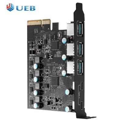 PCIe X4ไปยัง USB 3.2การ์ด PCIE 20Gbps ขยายเพิ่มบนการ์ด USB Gen2เกื้อหนุนหน้าต่าง7/8/10 (32/64บิต) Mac OS 10.8.2