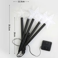 New year Solar energy Outdoor Lights Christmas Tree Pentagram Snowflake Street Path lights Decor Garden Courtyard Lawn lamp