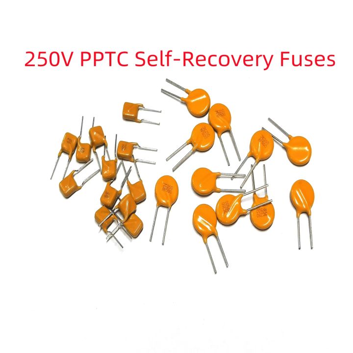 Holiday Discounts 10Pcs Plug In Self Resettable Fuse Pptc Ruef 250V 100MA 200MA 0.3A 0.4A 0.5A 0.6A 0.8A 1A 1.2A 1.5A 2A PPTC Self-Recovery Fuses