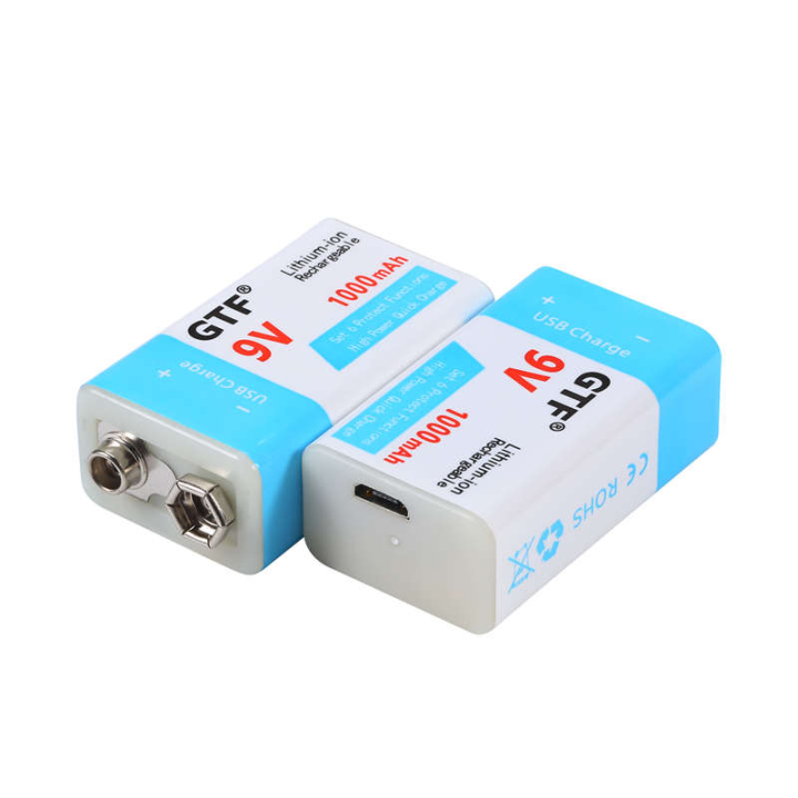 6 Batterie Ricaricabili 14500 3.7V 500mAh Con 6 Caricabatterie USB, Spina SM-2P, Per Auto RC E Robot