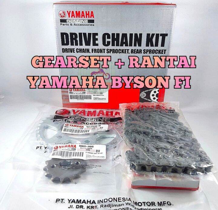 GEAR SET BYSON YAMAHA GIR RANTAI TARIK PAKET KOMPLIT BISON MOTOR GIR
