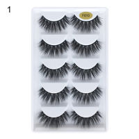 AWE ขนตาจำลอง1กล่องเป็นมิตรกับสิ่งแวดล้อมดูสมจริง Faux Mink Hair ดูเป็นธรรมชาติ Mink Flase Lashes สำหรับผู้หญิง