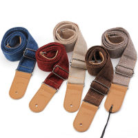 Guitar Strap Comfortable Cotton Linen Length Adjustable Guitar Tail Nail Shoulder Strap For Folk Acoustic Guitar