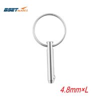 4.8mm BSET MATEL Marine Grade 316 Stainless Steel 3/16 inch Quick Release Ball Pin for Boat Bimini Top Deck Hinge Marine hard Accessories