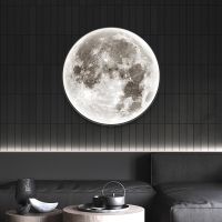 ZZOOI Moon LED Ceiling Lamps Lights 220V 48W 42W 30W 18W 24W Modern Ceiling Lights Lamp For Living Childrens Room Wall Decoration