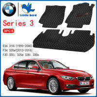 LittleBird พรมปูพื้นรถยนต์ โรงงานผลิตของไทย BMW Series 3 E36 F30 F34 320d 320i 325d 328i 330e 318i พรมรถยนต์ Series3