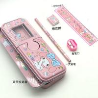 กล่องดินสอ กล่องดินสอเหล็ก 2 ชั้น พร้อมอุปกรณ์เครื่องเขียน Pencil Box ลาย มายเมโลดี้ mymelody