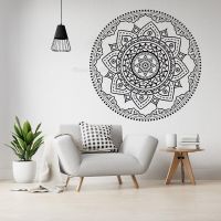 (สติ๊กเกอร์และรูปลอกผนัง) Mandala สติกเกอร์ติดกำแพง Dinding Seni Inding Bohemia Dinding Korasi Ornament Stiker Dinding Boho Kamar Tidur Ruang Yoga