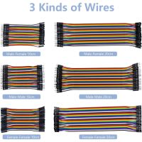 240pcs Dupont Wire 22AWG 10cm and 20cm Breadboard Jumper Wires Multicolored Jumper Cables Kit for Arduino Projects/Raspberry Pi