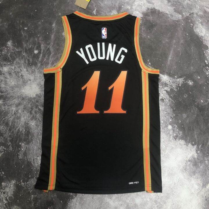 camisa-2023nba-mens-atlanta-hawks-trae-young-black-2023-swingman-city-edition-jersey