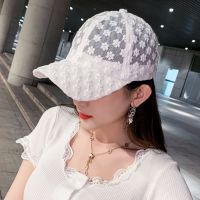 HOT★Womens Lace Small Flower Baseball Caps Breathable Mesh Floral Hat Gorras Summer Cap Snapback Casquette Visor Cap