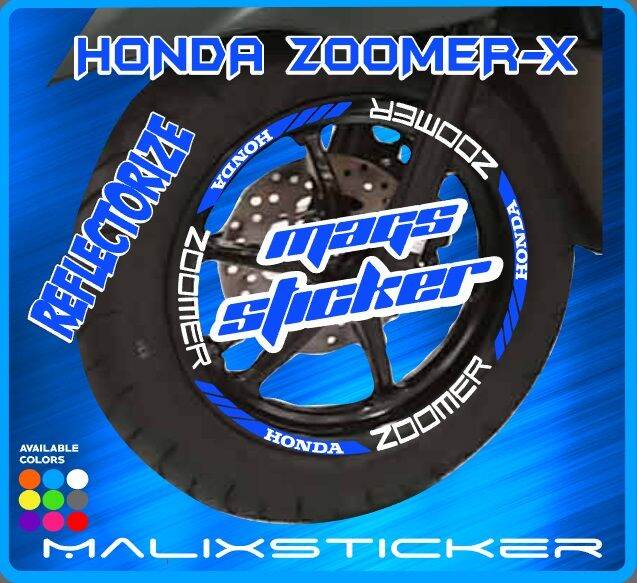 Zoomer x Reflectorize mags sticker set front and back Lazada PH